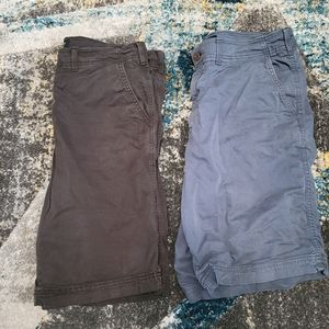 Two American Eagles Longer Length Shorts Size 36